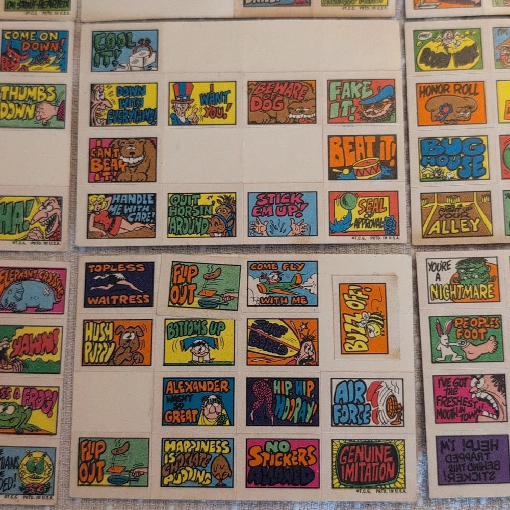 1970 Topps Stacks of Stickers